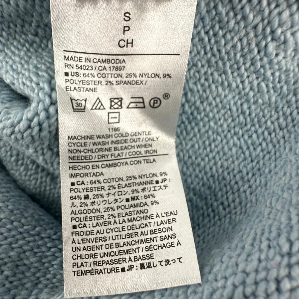 Banana Republic Crewneck Sweater Mens S Light Blue‎ Coastal Preppy Cotton Blend